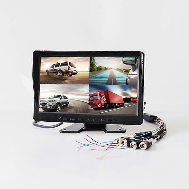 Monitor 10&quot; With DVR 4 CH Vehicle Safety Mobile DVR Monitor For Car Bus Truck Digital video Recorders With Monitor For Vehicles