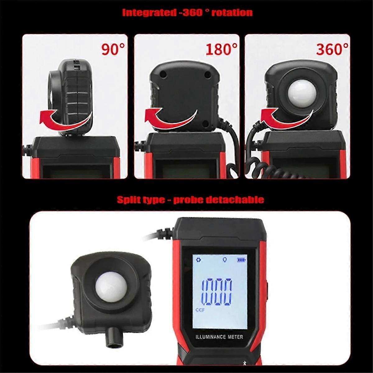 UNI-T UT381A Digital Illuminance Meter High Precision Light Meter Photometer Photometer Illuminance Measuring Instrument