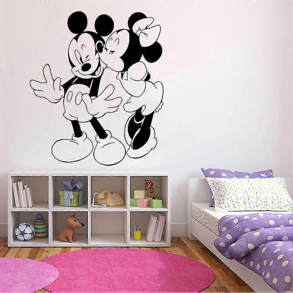 Cartoon Minnie Kiss Mickey Mouse Wall Decals Children's Room Wall Stickers  | Fruugo NO, image size:1009x1009