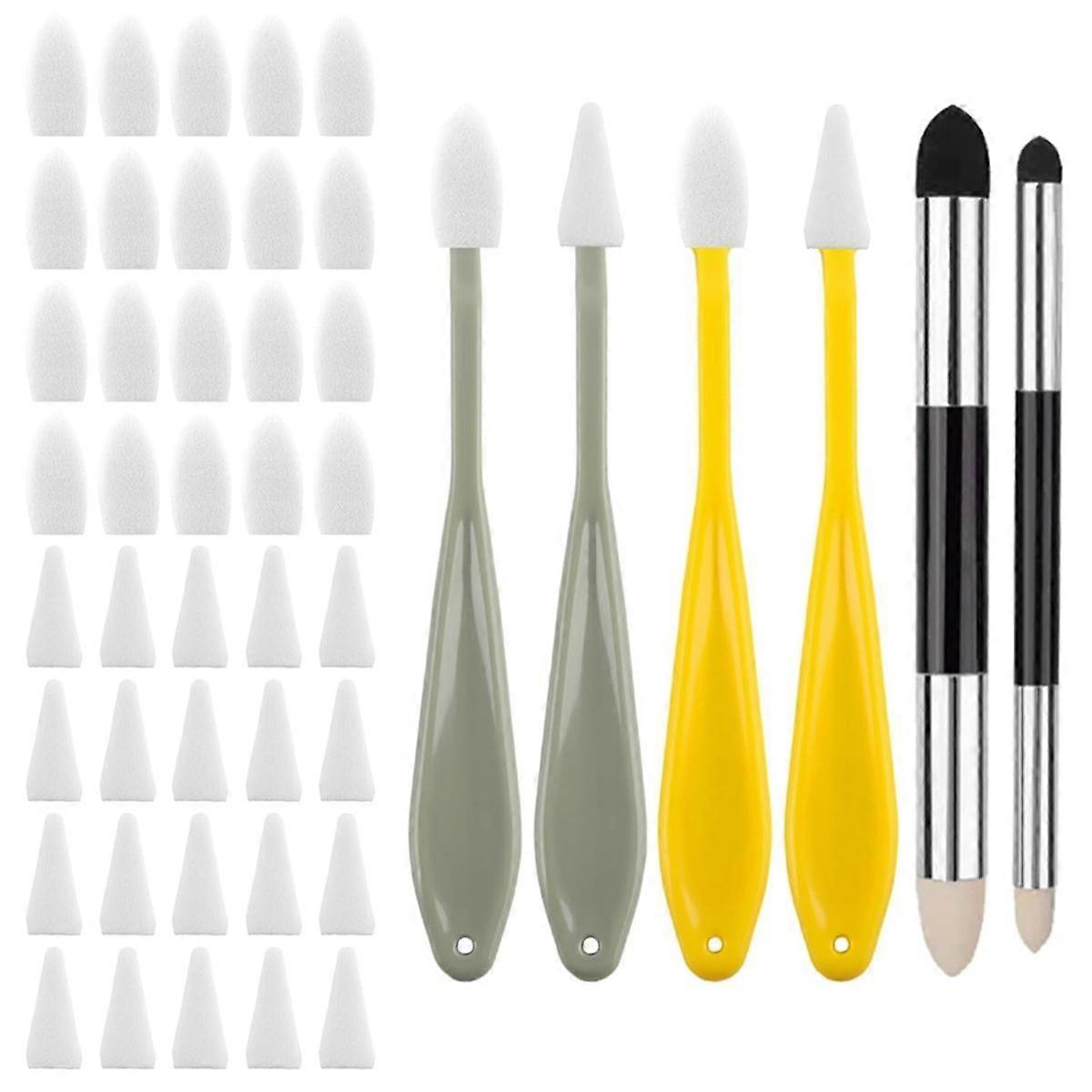 46pc Art Blending Stump Sketch Drawing Tools, Double Headed Drawing Art Blender Pencil Sketch Scraper Tools for Blending