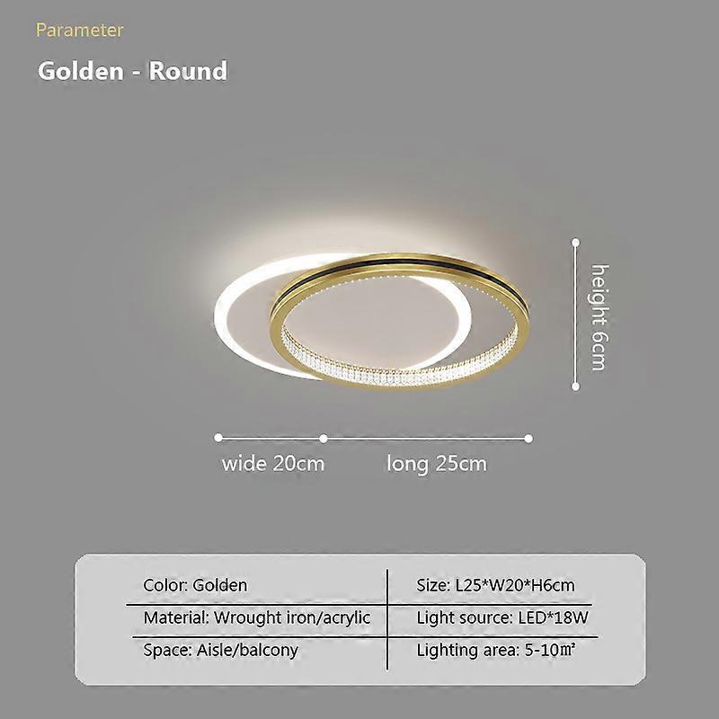 Nowoczesne lampy sufitowe LED do salonu Sypialnia Luksusowe oprawy oświetleniowe Decor Oświetlenie sufitowe do korytarza wewnętrznego z pilotem
