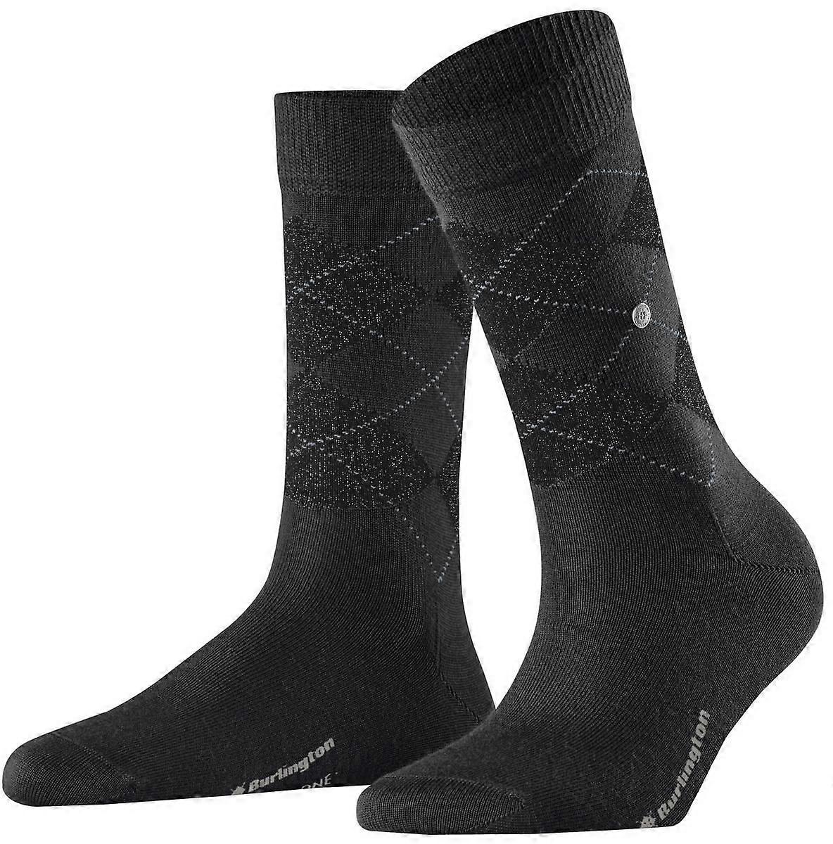 Burlington Marylebone Lurex Socks - Black
