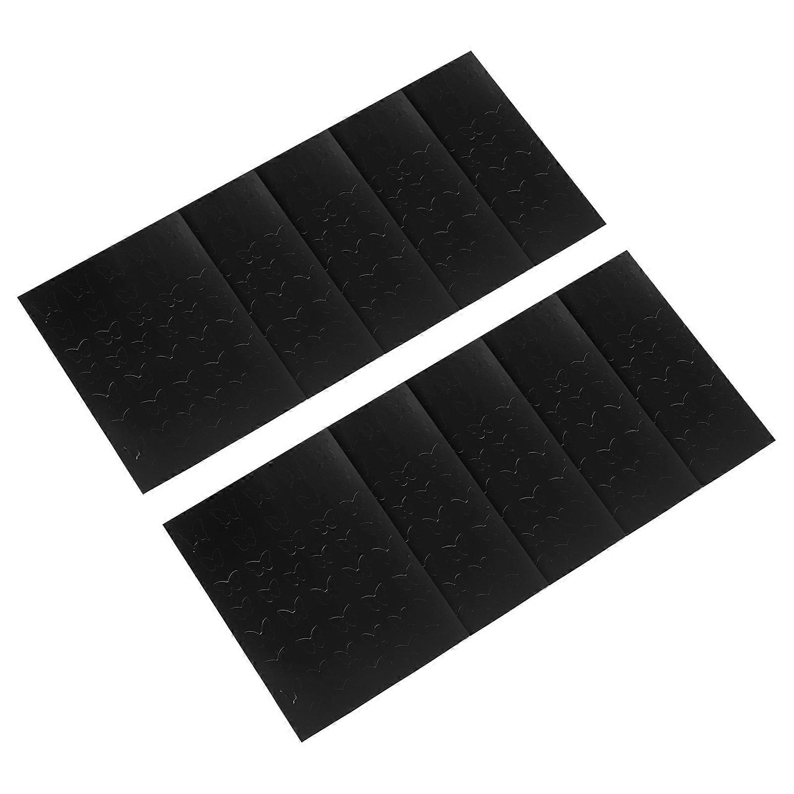 Butterfly Pattern Nail Decals 10 Sheet Stencil Stickers for DIY Decoration