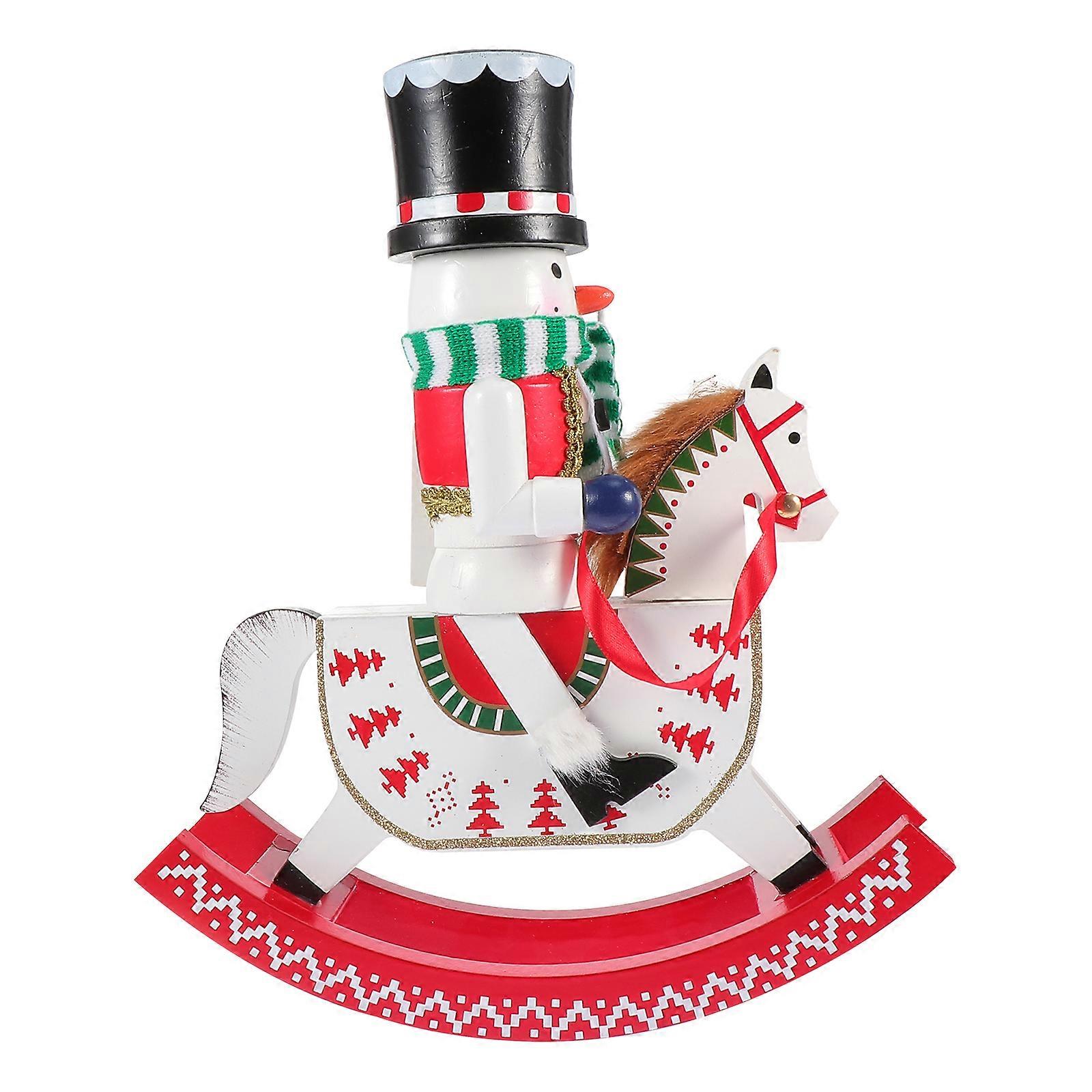 1pc Nussknacker Soldat Modell Schöne Desktop Ornament Weihnachtsfeier Versorgung