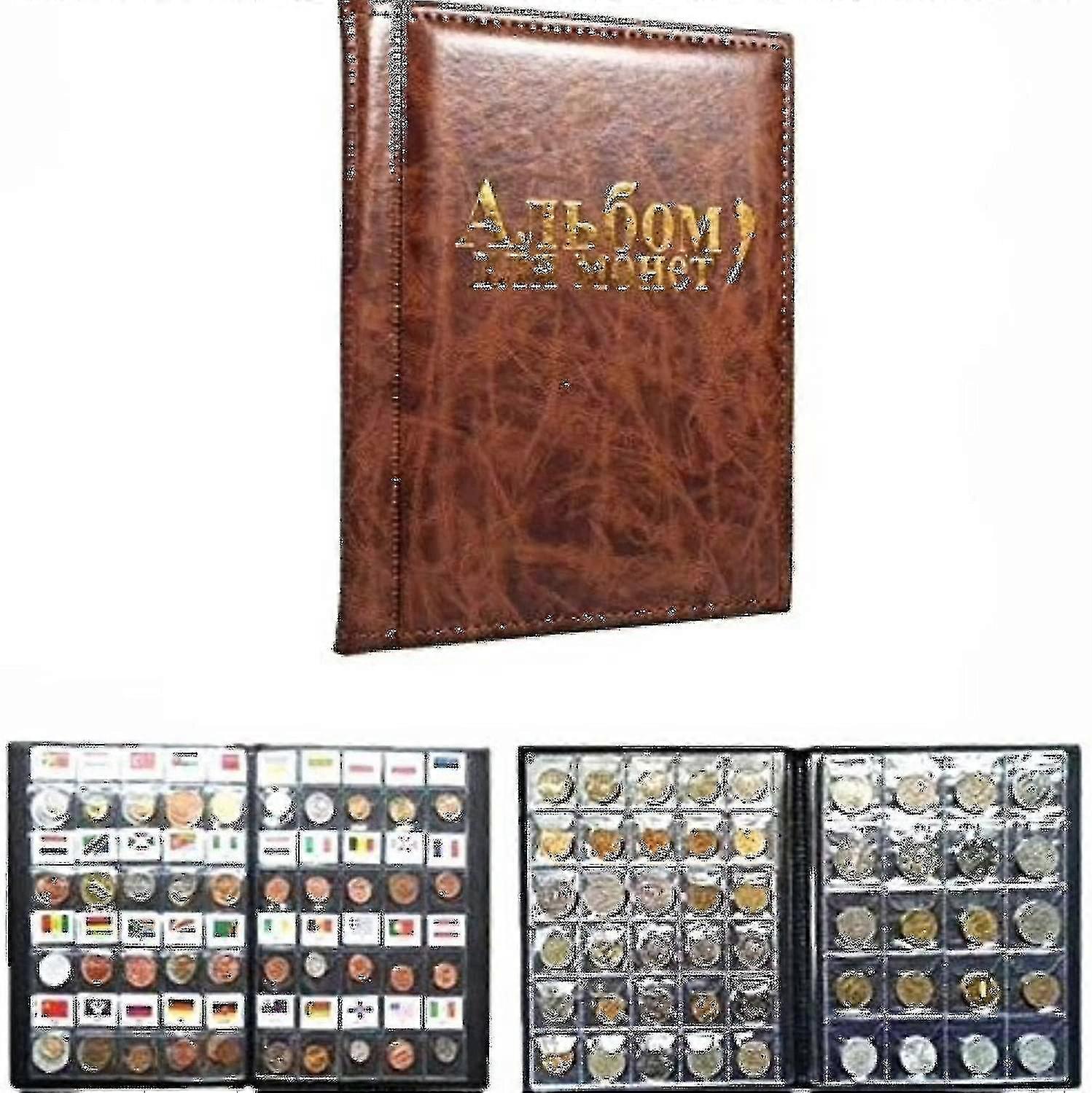 250 Pockets Coin Album Coin Collectors For Coin Storage Coin Collection Book-XT