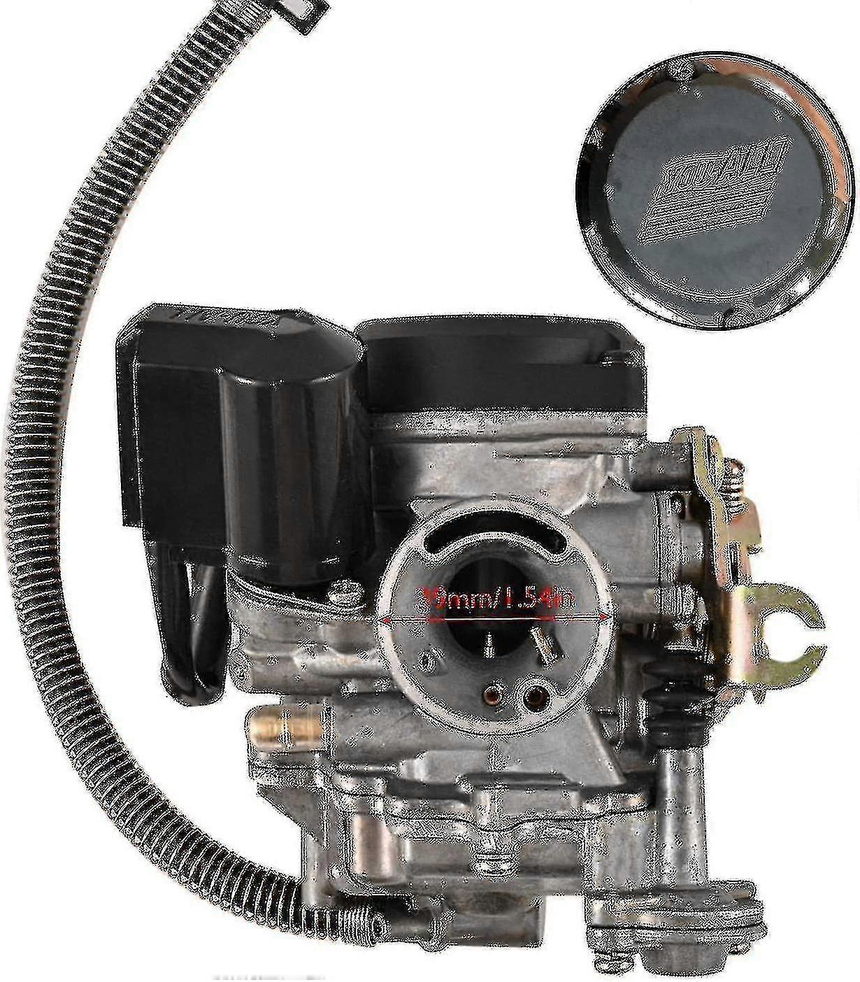 thumbnail image 2 of 50cc Carburetor Kit With Intake Manifold For GY6 139QMB 4-Stroke Scooter Engines – Fits SUNL, Roketa, Gator 2 of 6