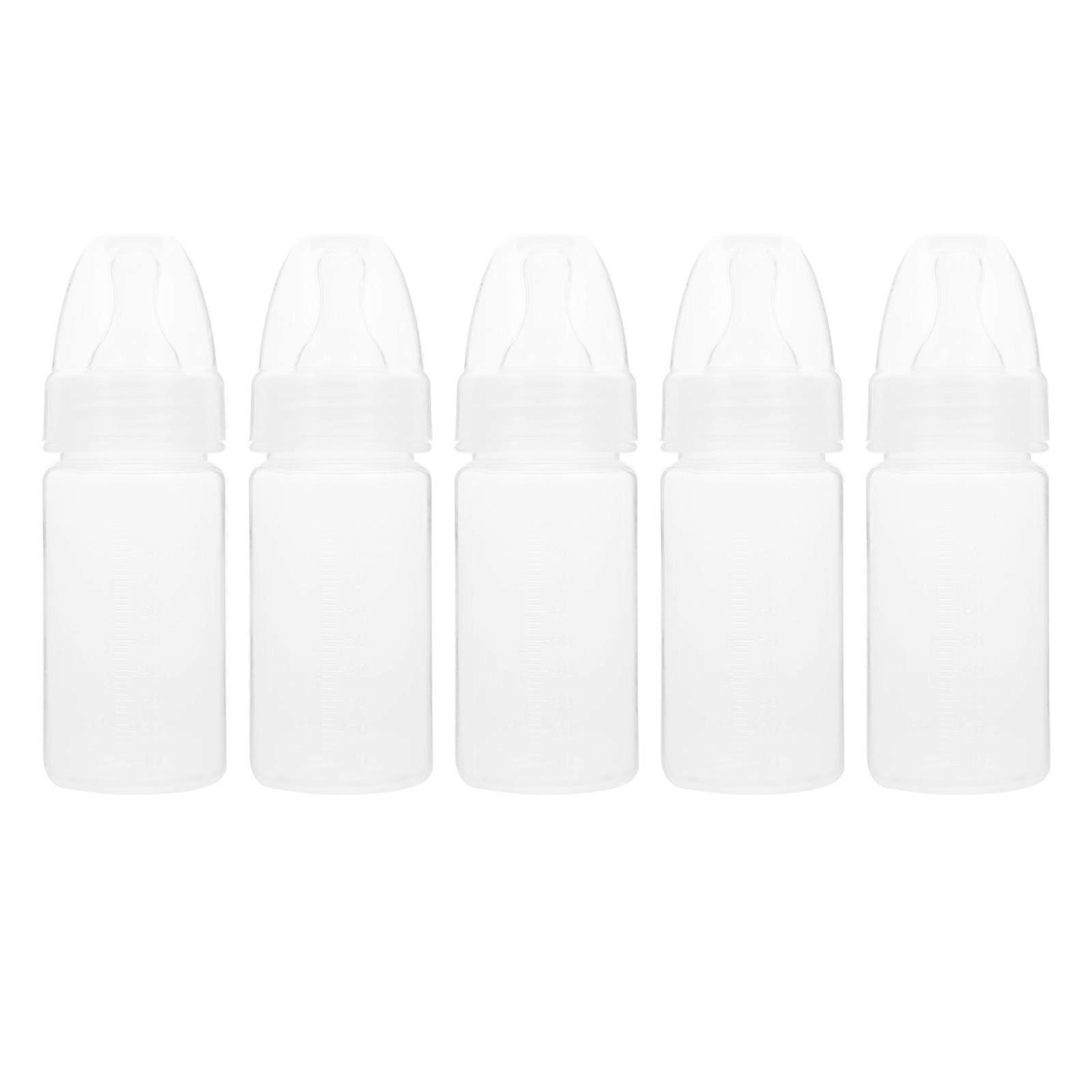 5 Pcs Nouveau-né Bouteilles De Lait Jetables Bébés Souple Bouteilles De Lait (Blanc)