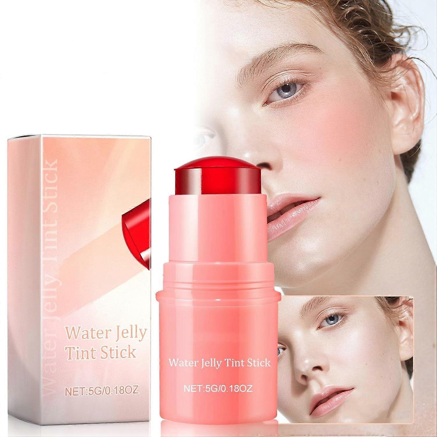 ג'לי ג'לי סטיק לגוון מים מקררים, 2in 1 שקוף כתמים לשפתיים וללחיים, Milk Makeup Jelly, סומק גוון שפתיים - גימור אקוורל ניתן לבנייה