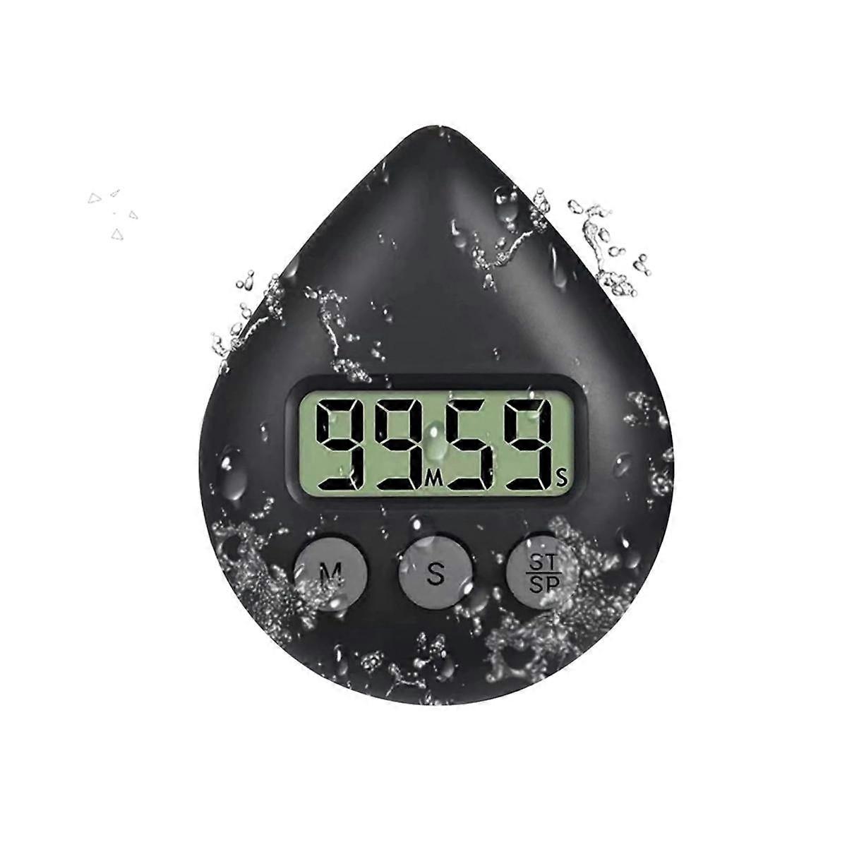 Leiser, nicht tickender, batteriebetriebener Dusch-Timer, wasserdichter digitaler Timer, kleiner niedlicher Timer B