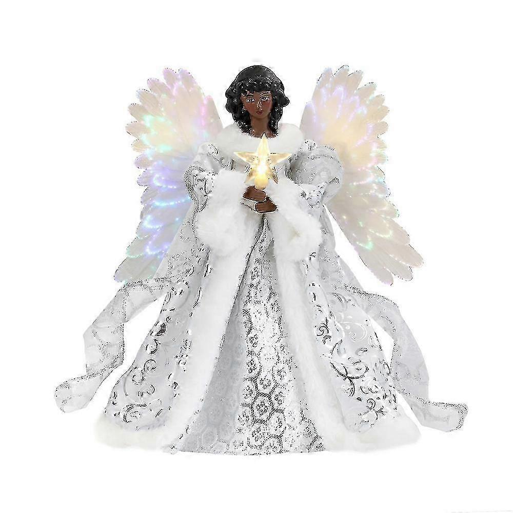 albero di natale topper usb led luce angelo fata natale top ornamento casa interno capodanno festa decorazione