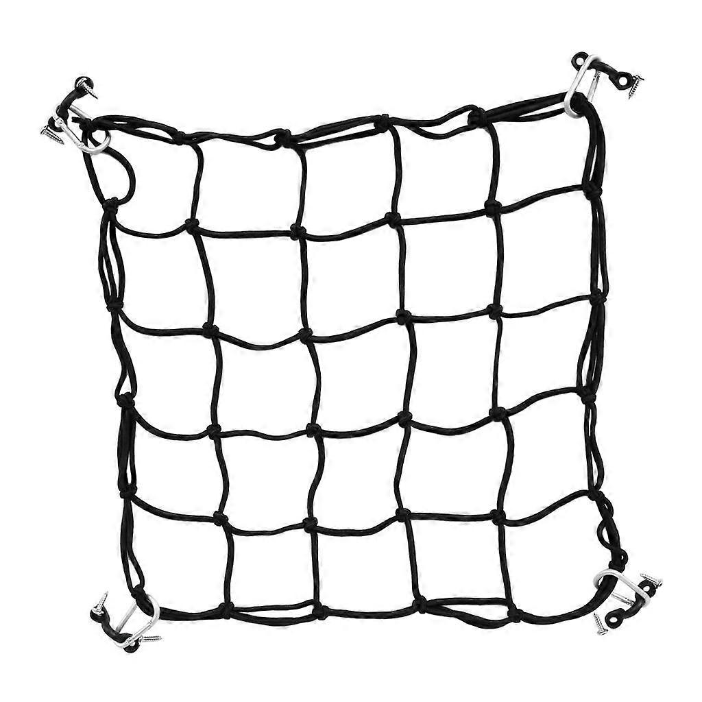 Kajak Deck Cargo Net, Kayak Cargo Bungee Net, Bungee Cargo Net, 40 x 40cm, Schwarz