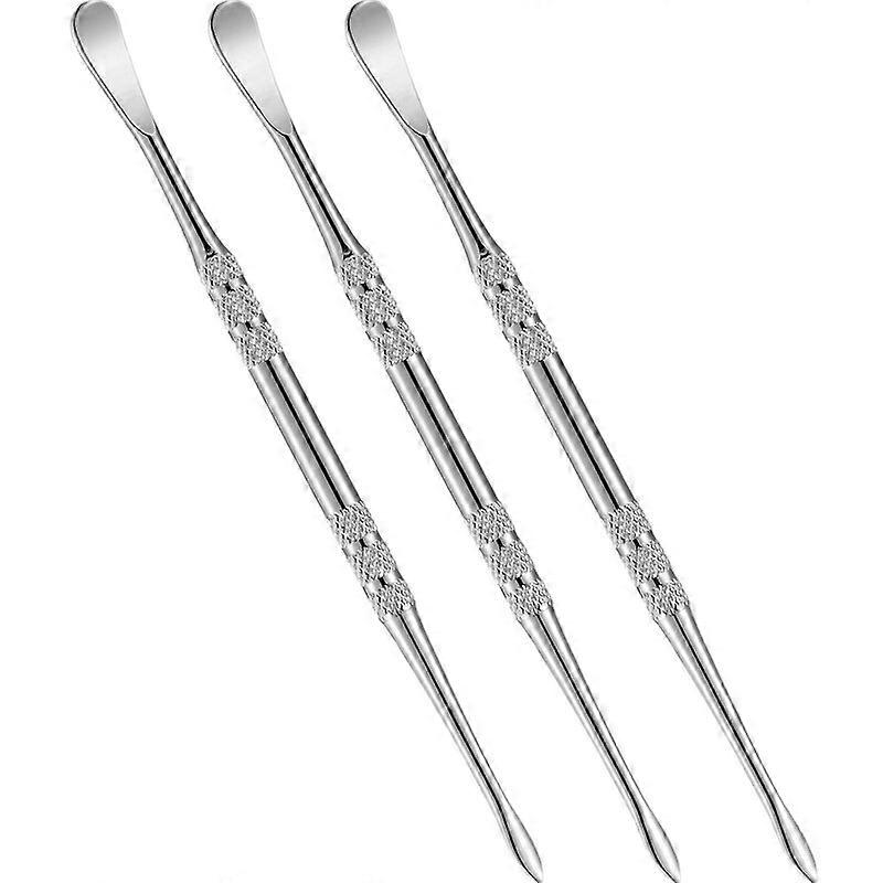 3 pezzi in acciaio inox strumento di intaglio arcobaleno nero argento e oro 12 cm 4,71 pollici accessori per fumatori