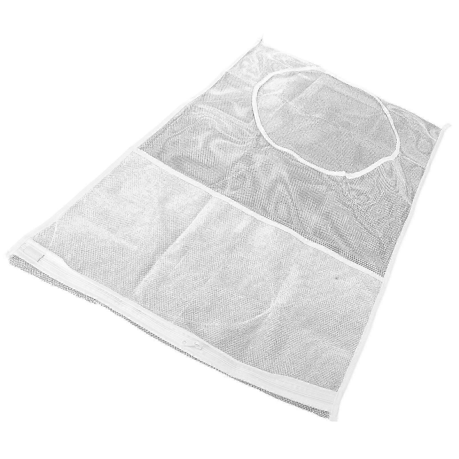 Thickened Wall-Mounted Laundry Storage Bag for Toys and Bathroom with Grid Design