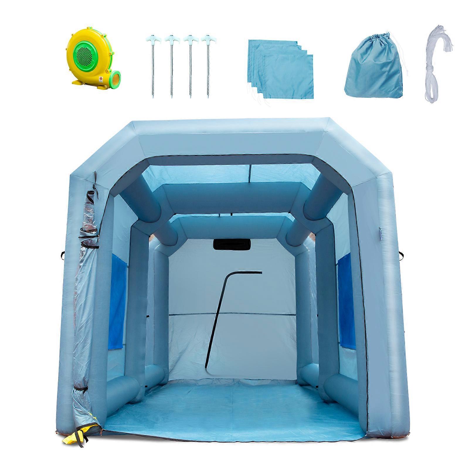 Inflatable Spray Booth Car Paint Tent 13x10x9ft Filter System Blower 950W