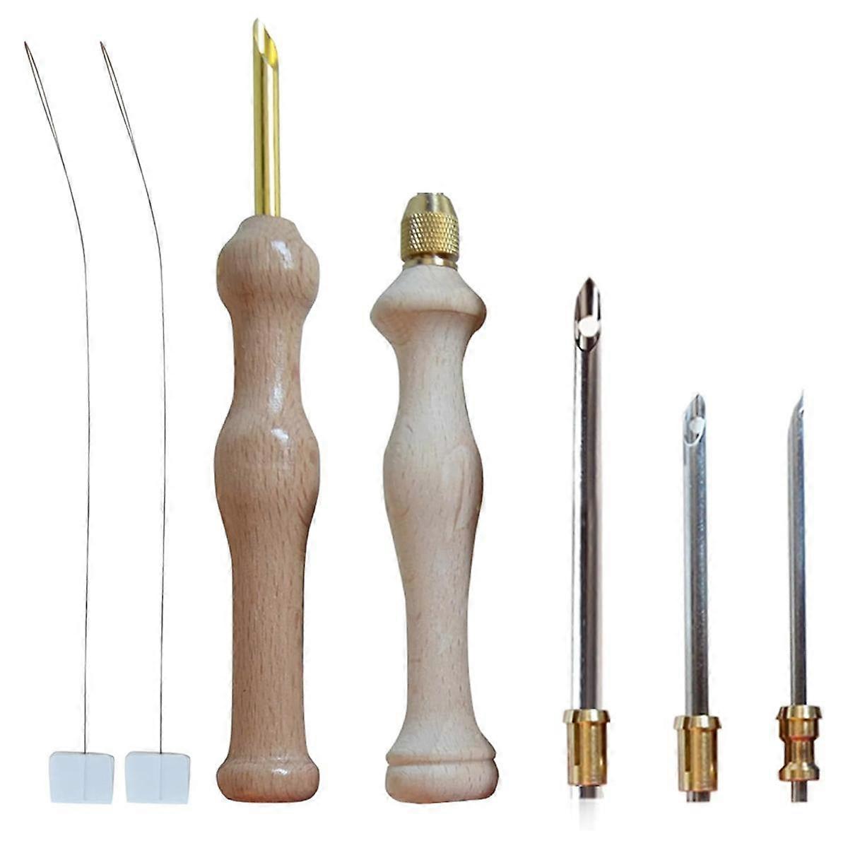 7PCS Adjustable Punch Needle Embroidery Kit for Adults - Complete Beginner Set with Tools - Perfect for Punch Needle