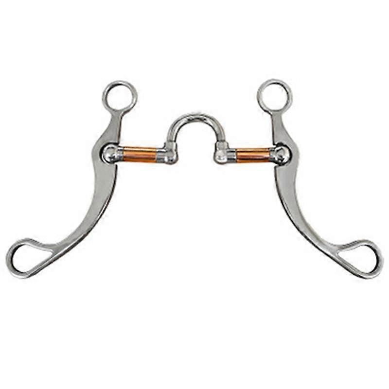 Ανοξείδωτο ατσάλι Snaffle Bit Horse Bits Western Snaffle Bits για το στόμα Training Bit με το λιμένα χαλκού