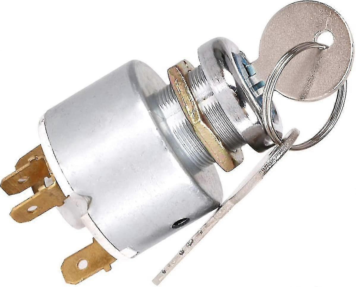 12v Universal Ignition Lock 3 Position On Off Ignition Control Switch With Key