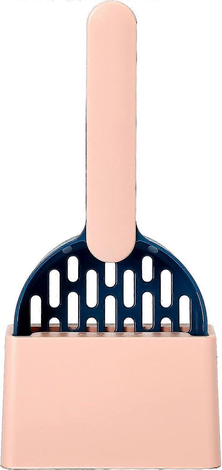 Cat litter spoon with bracket plastic cat litter scoop with base