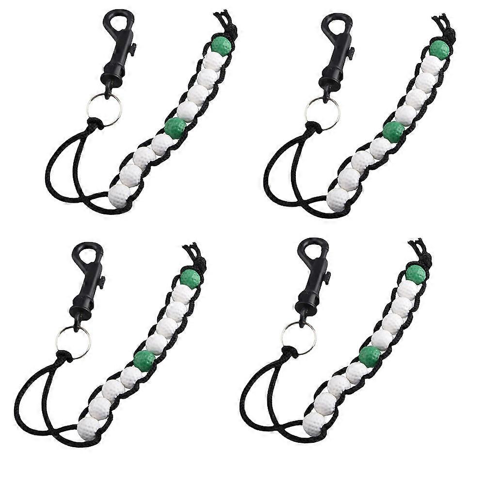 4 Golf Shot Counter, Golf Balls Shot Green Shot Keeper Point Counts with Clamp