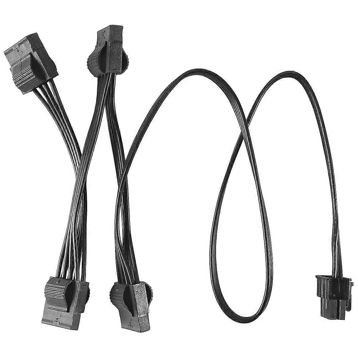 6Pin to 4 Molex Modular Power Supply Cable 6Pin to 4 IDE Cable for RM1000X RM850X RM750X RM650X RM550X Modular