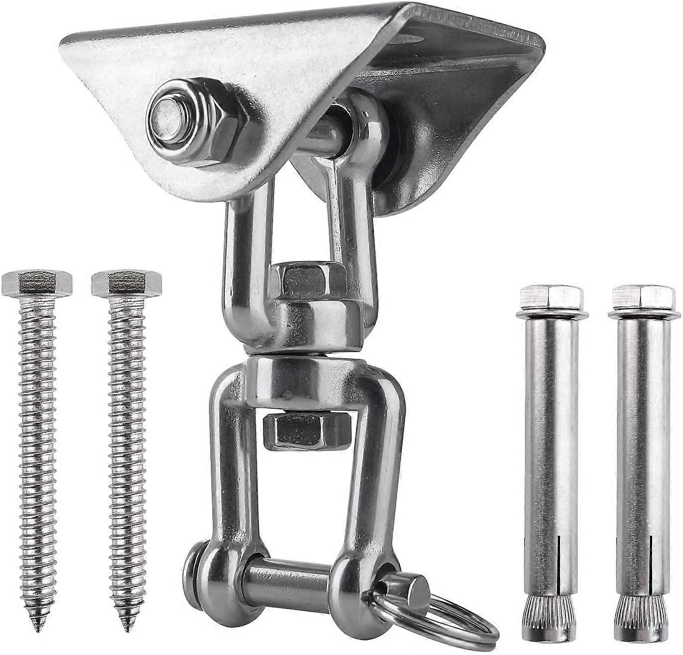 Innovative Ceiling Hook with 304 Stainless Steel 500KG Capacity 360 Rotation,  with 4 Fixing Screws
