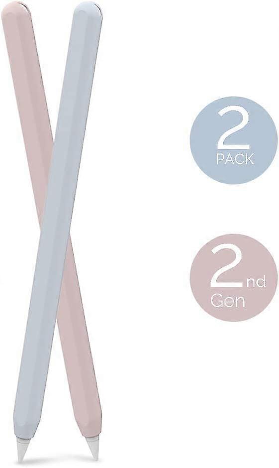 Capa Ultra Fina de Silicone Compatível com Apple Pencil 2ª Geração, iPad Pro 11 12.9 polegadas-2 Pack