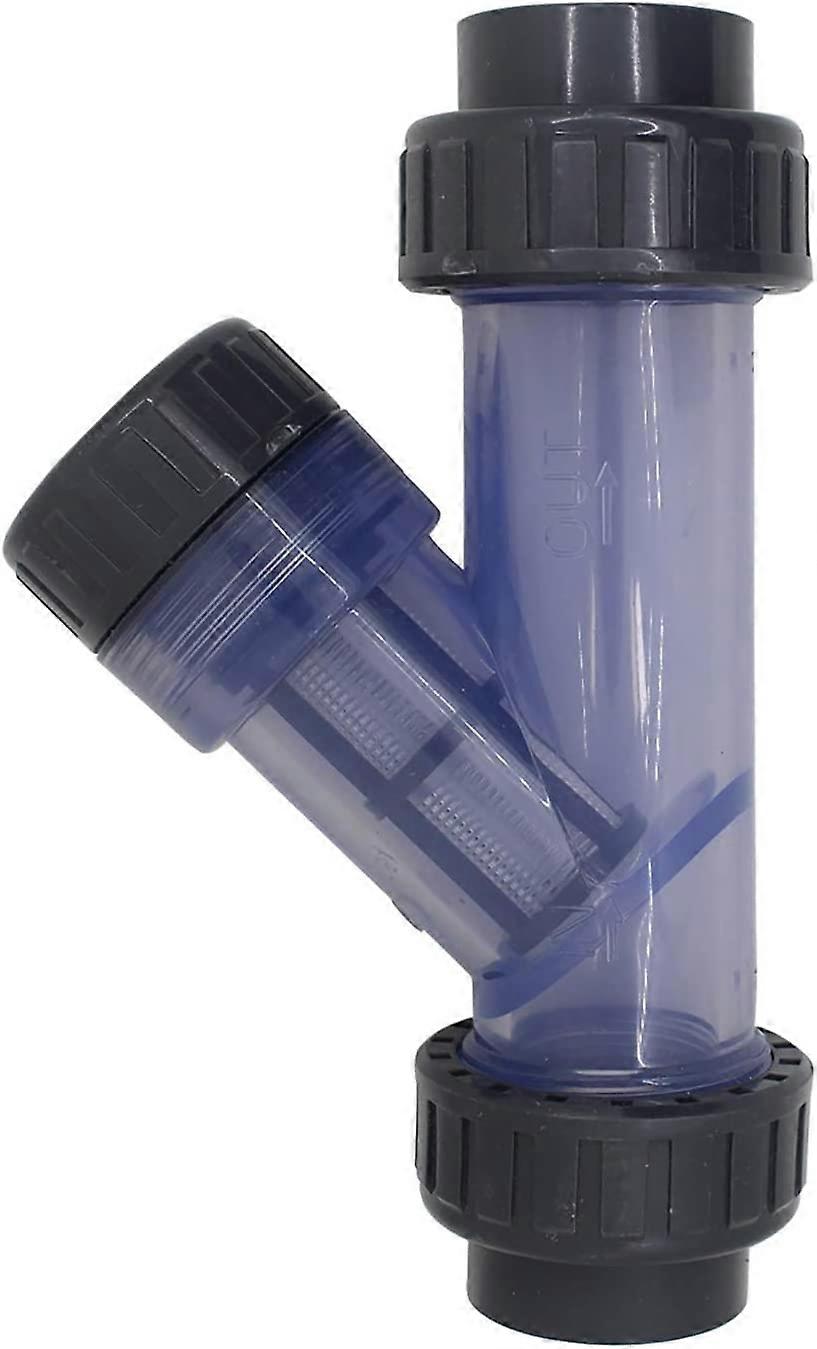 PVC Pipe Filter y Type 20mm 40mm Mesh Filter Aquarium Irrigation PVC Strainer Tubular Filter40mm