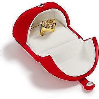 Red Velvet Engagement Ring Box Ring Storage Box for Wedding Anniversary