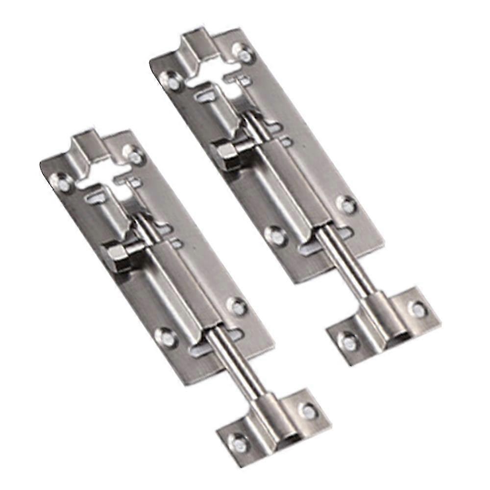 2PCS Barrel Bolt Latch, Slide Bolt Latch Slide Latch Lock, Thickened Stainless Steel Sliding Lock