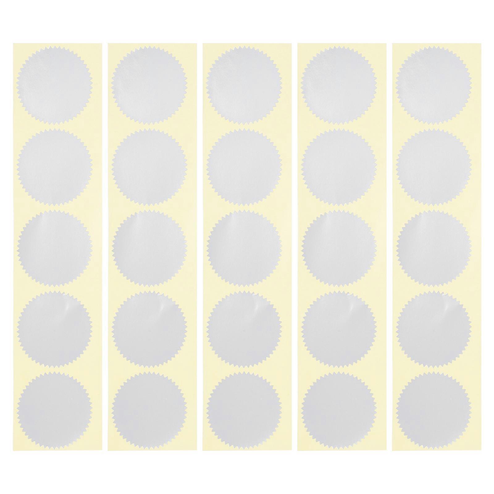 100 Pcs Gear Shape Seal Stickers Envelope Seal Certificate Files Seal Stickers