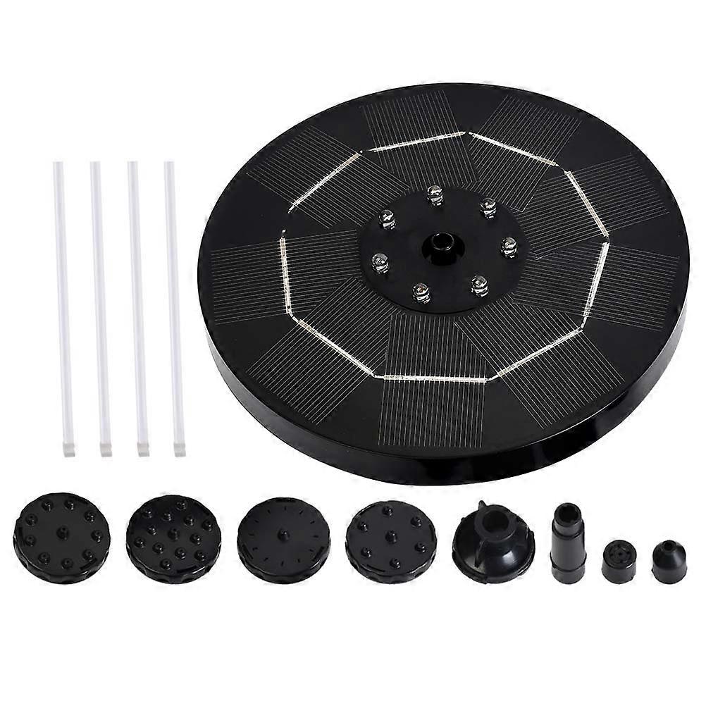 1 Set of Solar Powered Fountain Pump Useful Floating Water Pump for Pool Pond