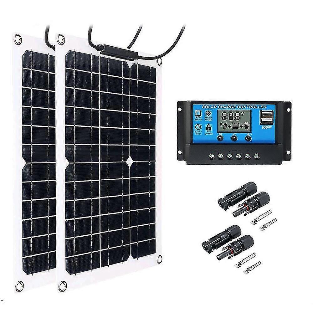 600w Solar 18v Panel Células Solares Kit de Panel Solar 60a Controlador