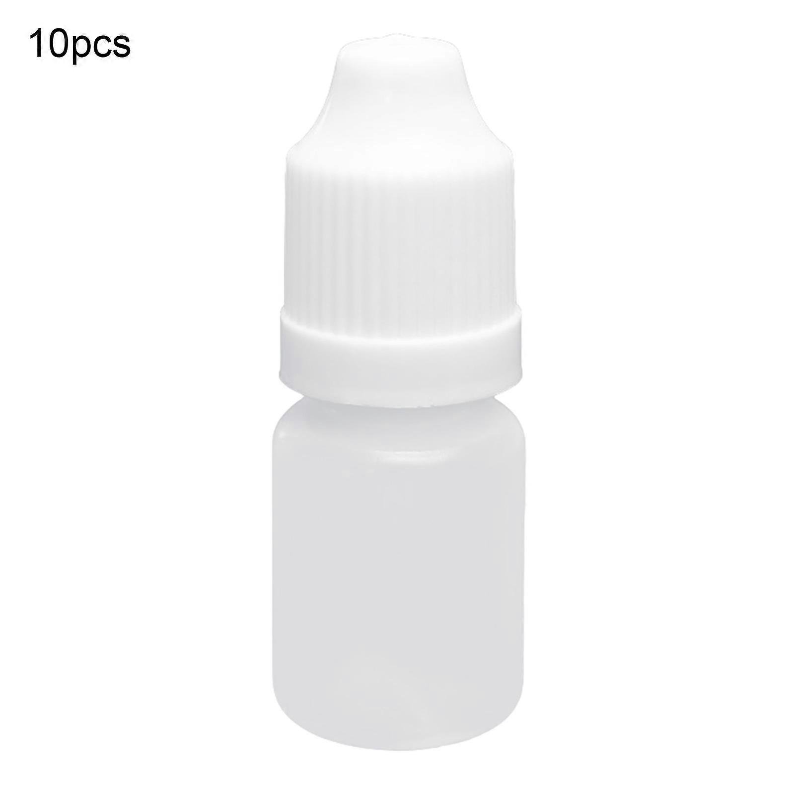 10Pcs 15ml Mini Empty Plastic Squeezable Liquid Eye Drops Refillable Bottle