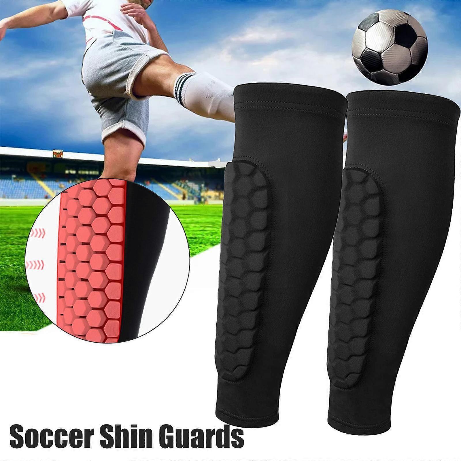 1pc Honeycomb Soccer Shin Guards Football Shields Sports Shank Shinguards Protective Gear Protector Sleeves Leg Legging