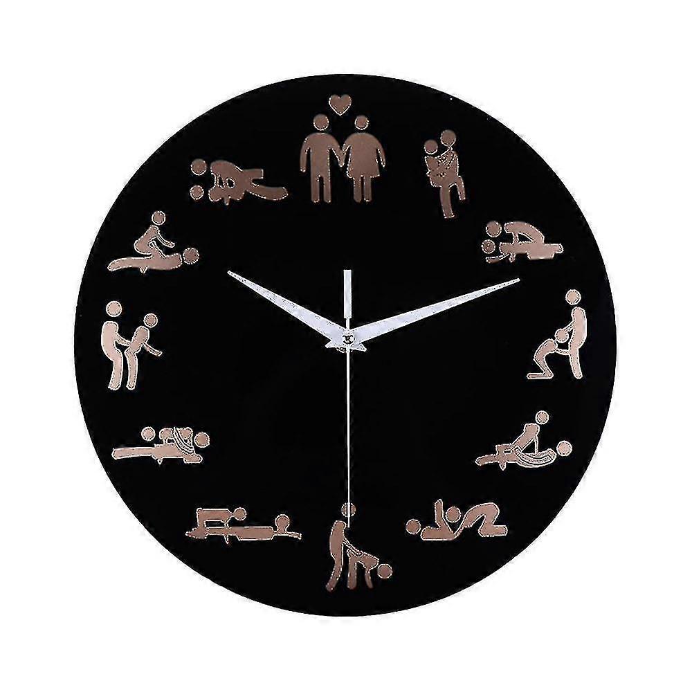 Hs Creative Fun Bedroom Mute Wall Clock Acrylic Decorative Mirror Wall Clock