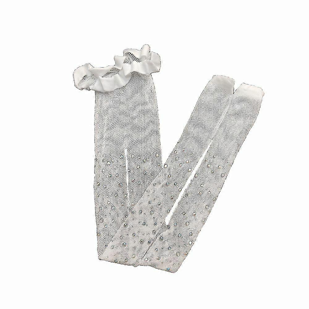 Enfants Paillettes Nylon Mesh collants Enfants Bas Résille Collants Strass 2pcs