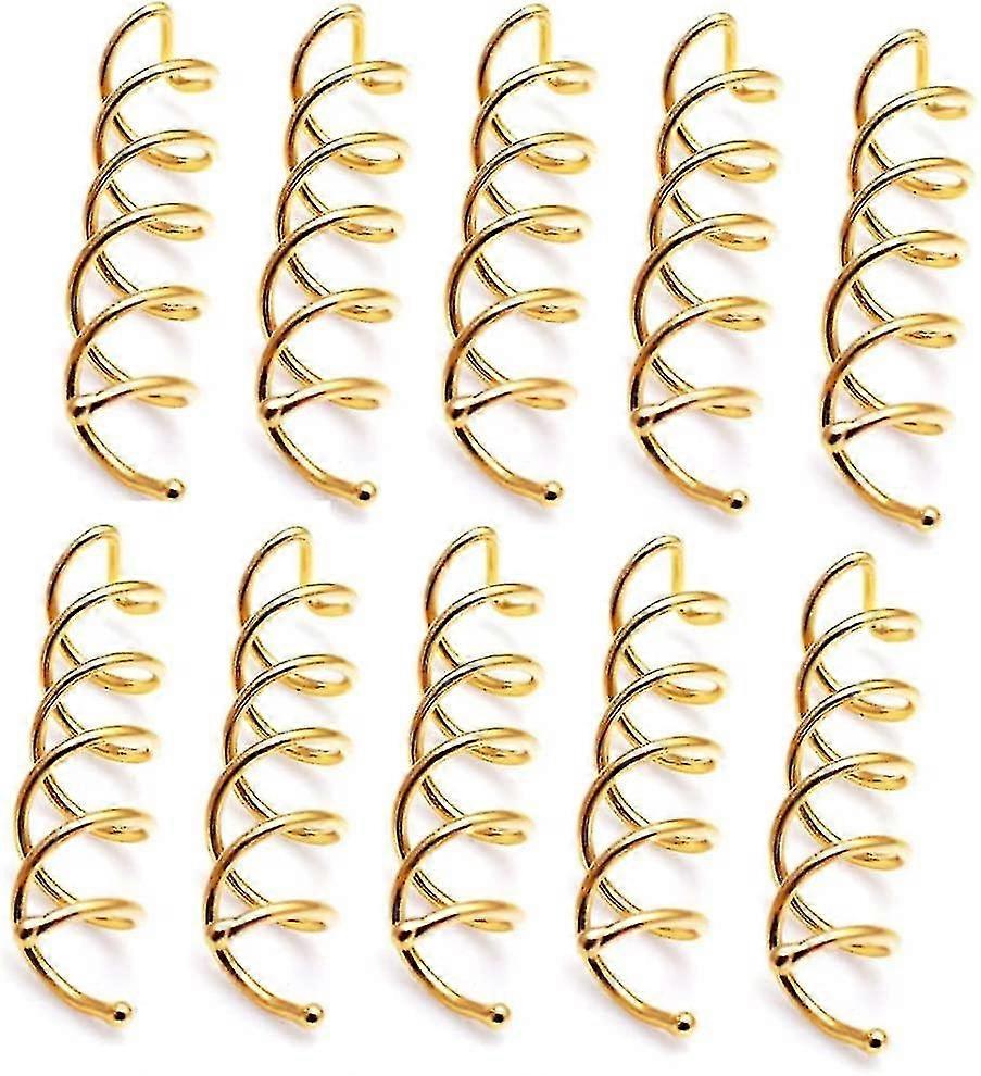 Épingles à cheveux en spirale Non Scratch Astuces rondes Bobby Épingles à cheveux Spin Pins pour bricolage style de cheveux doré Outil de coiffage20pcs)