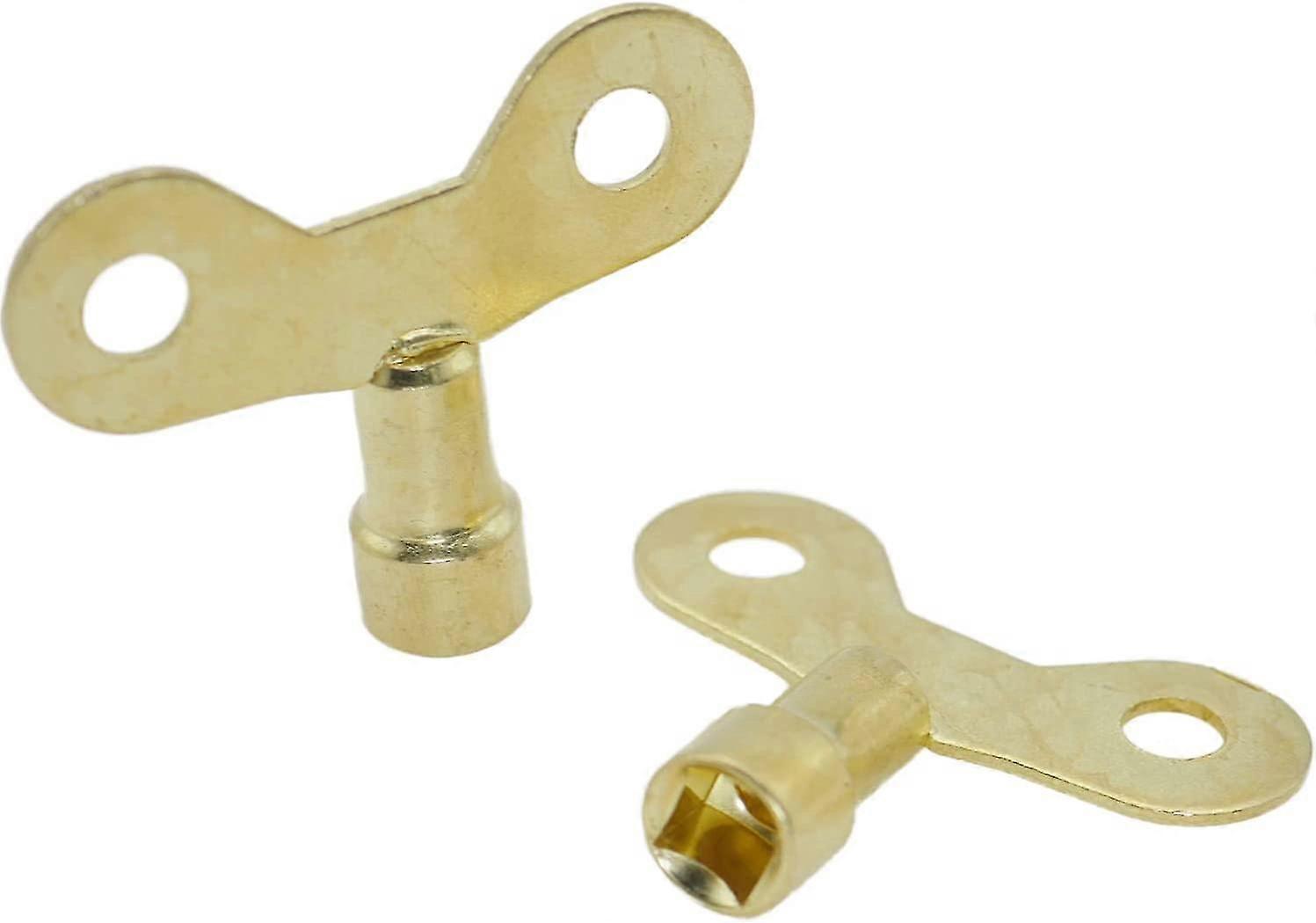Messing plattiert Wasserhahn Heizkörper Entlüftungsschlüssel, Entlüftung Luftventil Schnellspanner Schlüssel (24pcs)