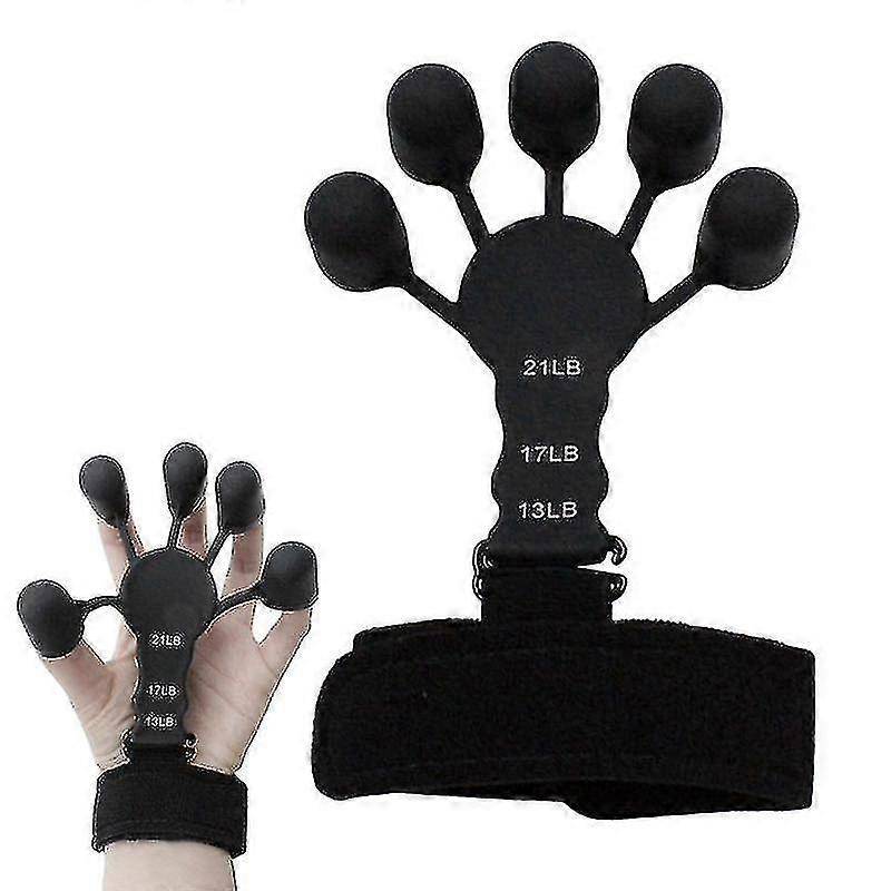 Deget de fixare a degetului Exerciser, 6 rezistent nivel de deget Exerciser, chitara Puterea Trainer, terapii de mână și dispozitiv de formare