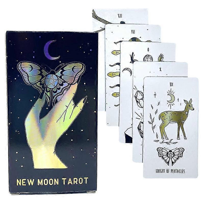 New Moon Tarot Card Prophecy Fate Divination Deck Family Party Board Game W/manual Fortune Telling Game Beginners Cards