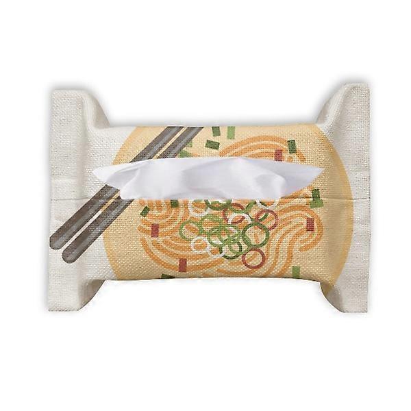 الصينية طبق المعكرونة الطعام لذيذ نمط ورقة منشفة منشفة حقيبة منديل بومف