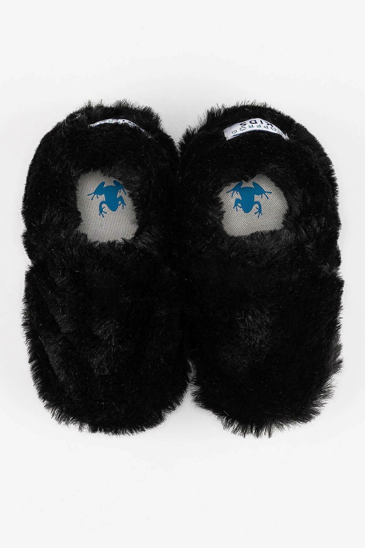 Furry Furry Black Furry Barefoot Smart Booties