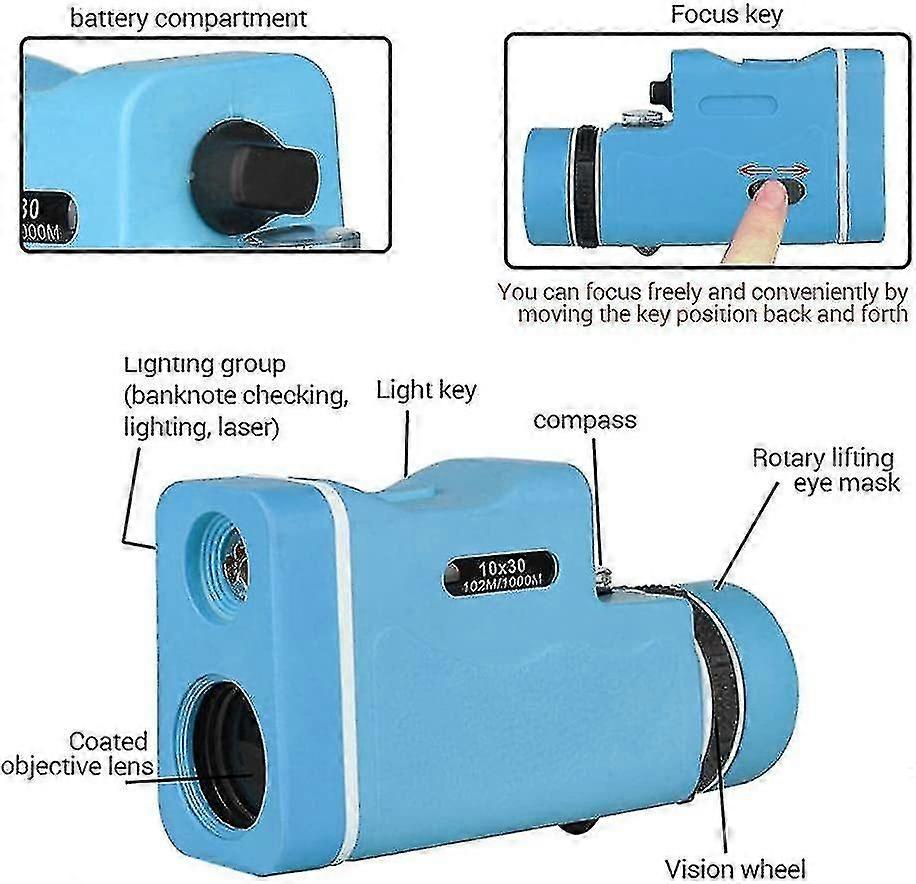 10x30 Monocular Binoculars, High Resolut Telescope Mobile Ph Tel