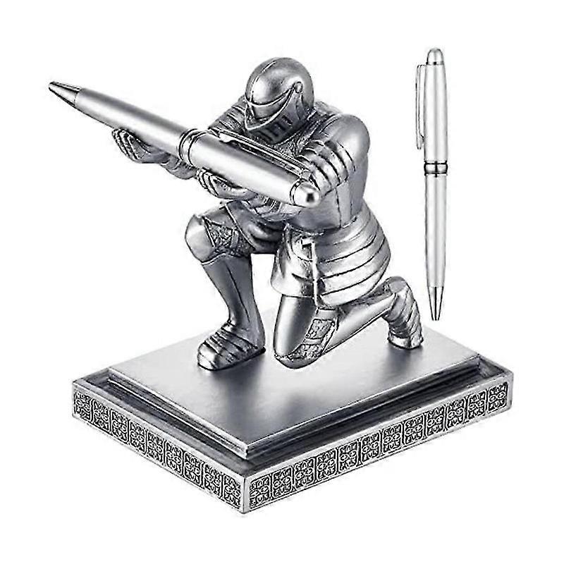 Kynätelinesarja, jossa 2 kynää, hartsipöytäjärjestäjä ja lisävarusteet, hauska ja tyylikäs kynäteline