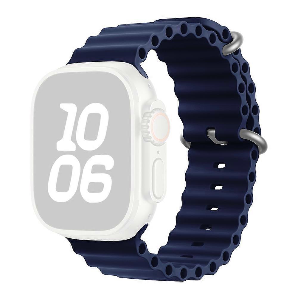 KALEBOL Ocean Silicone Band For Apple Watch Series 10 9 8 7 SE 6 5 4 3 2 1 42mm 41mm 40mm 38mm Breat