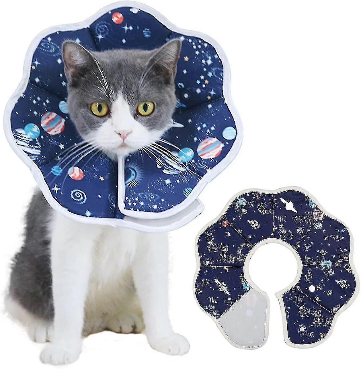 Soft Cat Recovery Collar, Adjustable Pet Cone Collar For After Surgery, Lightweight Elizabethan Collar For Cat Kitten