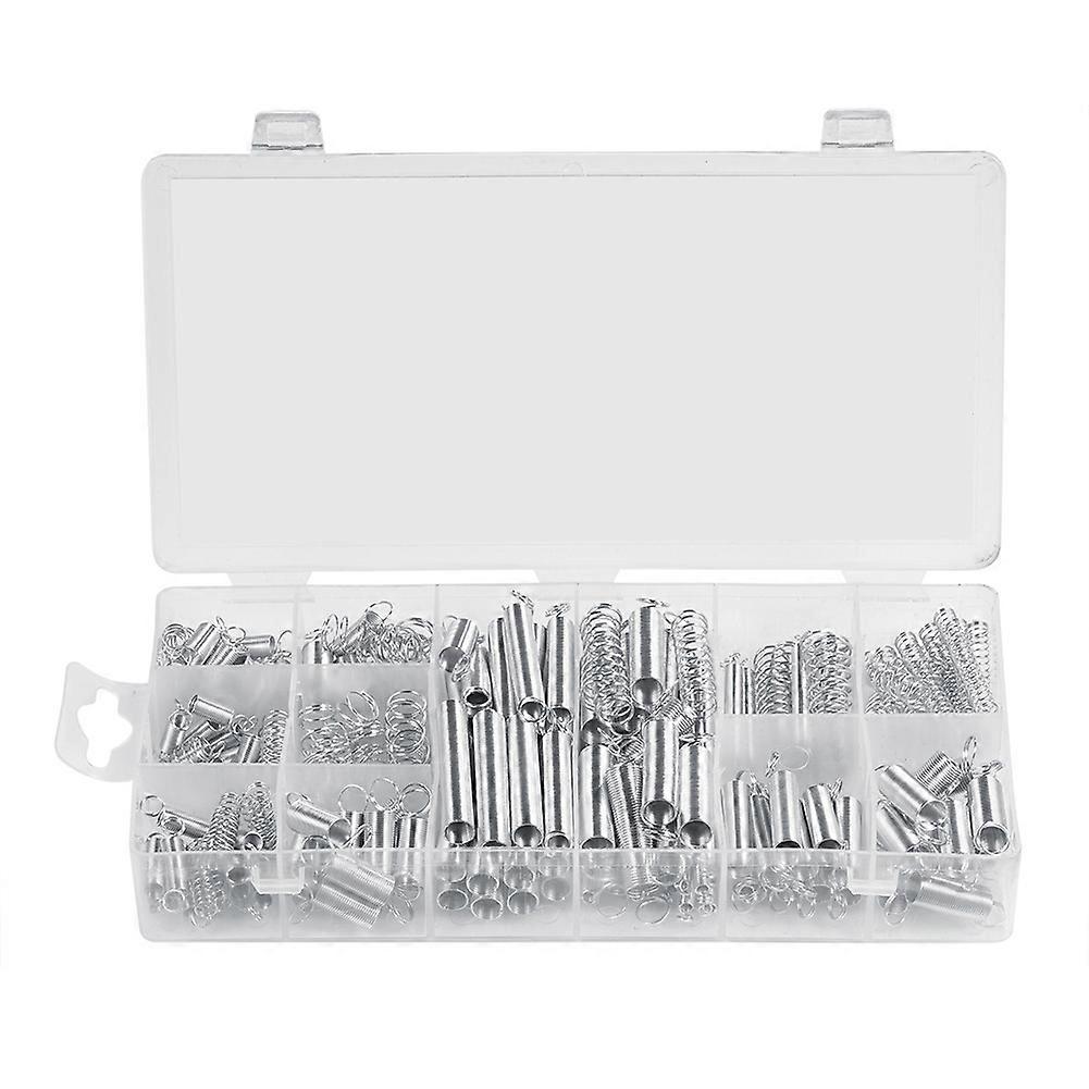 200pcs/Set 20 Sizes Extension Compression Spring Assortment Metal Springs Kit with Box