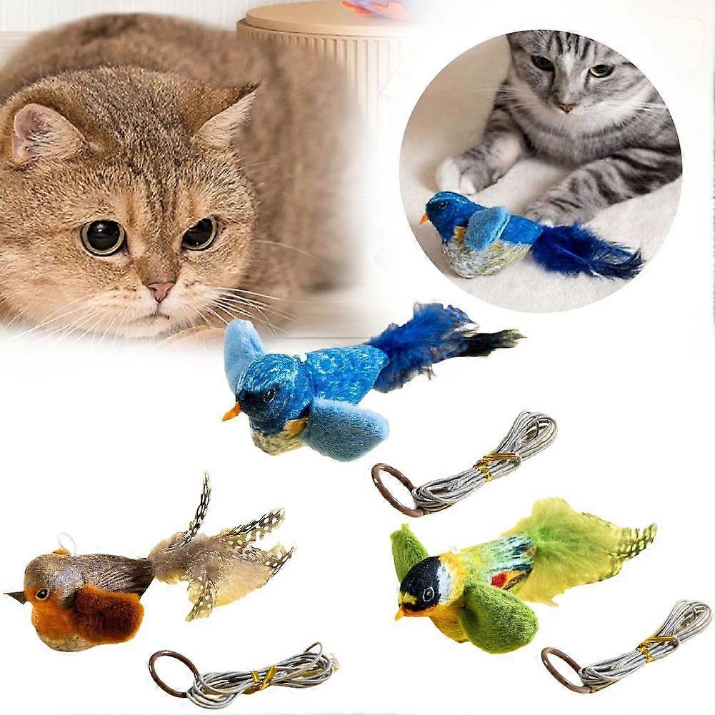 Interactive Chirping Bird Cat Flapping Bird Cat Toy Pet Toys For Exercise