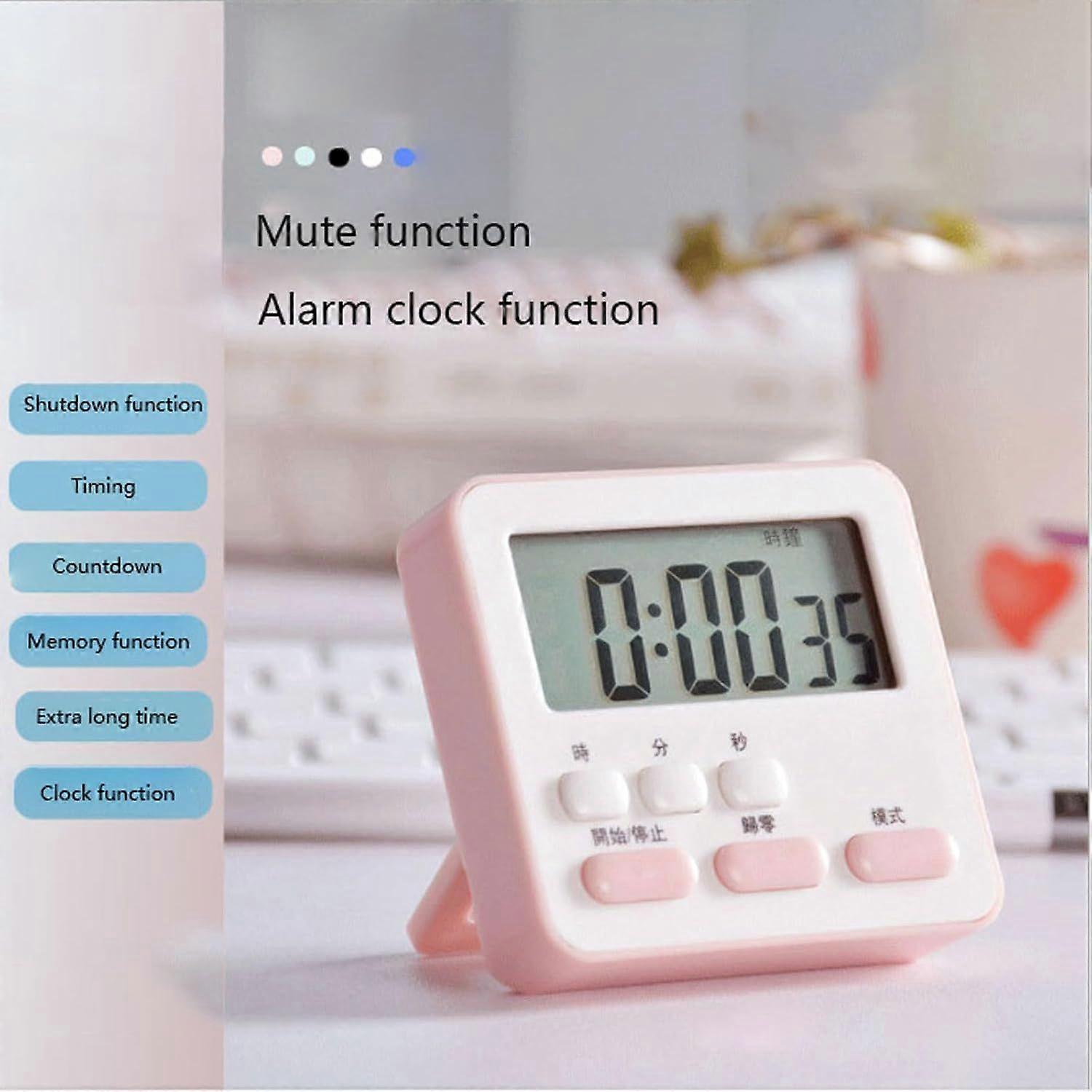 nice Digital Kitchen Timer with Large Display Attractive Magnetic Refrigerator Clock with Countdown for Learning Cooking, Pink
