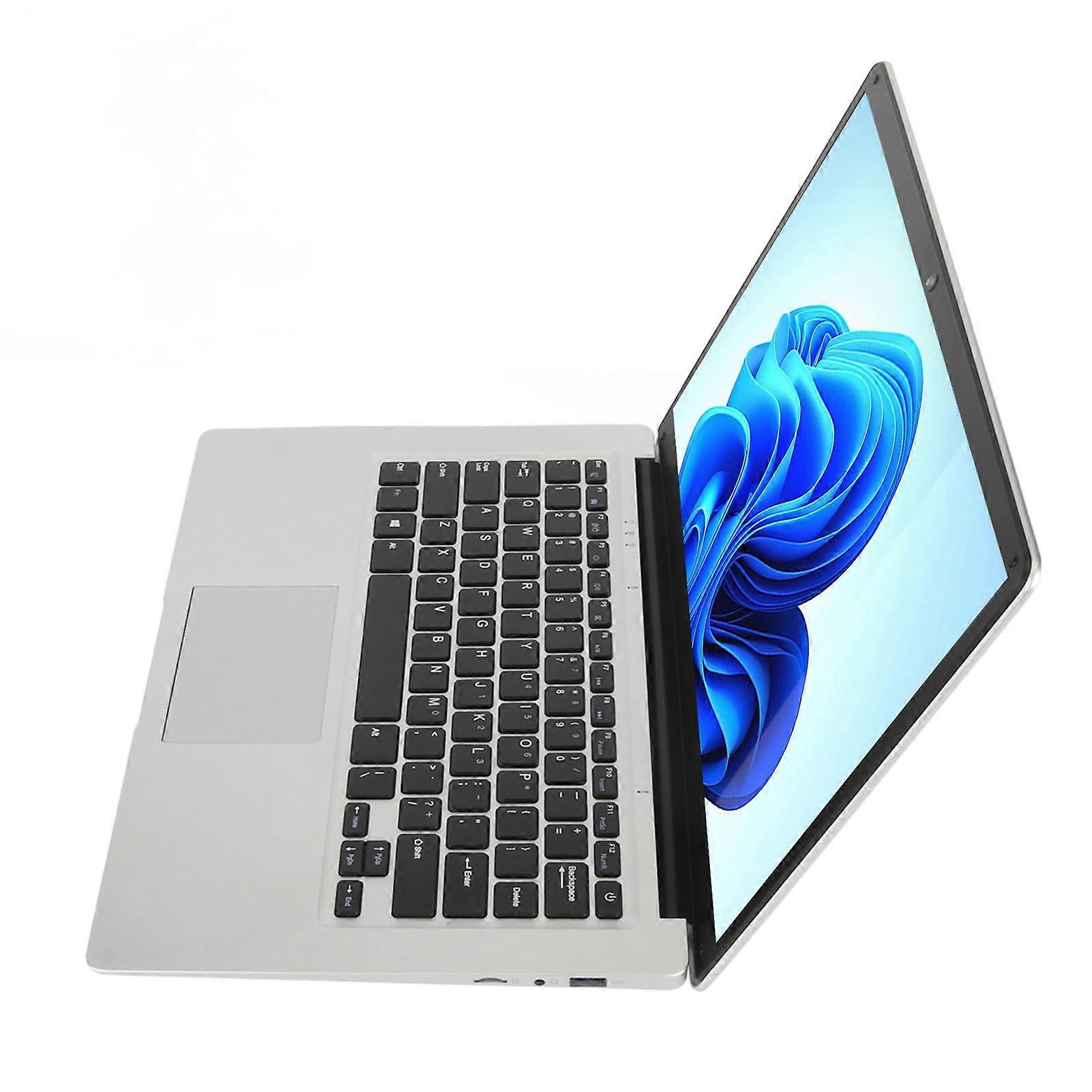 14.1 Inch Laptop Portable Bluetooth Laptop 1920X1080 Resolution 6GB RAM 1TB SSD for Windows 10 100‑240V US Plug 